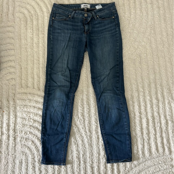Paige Mid Wash Skinny Jeans - Picture 3 of 4